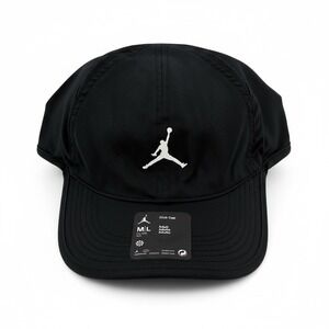Jordan Dri-FIT‎ Club Unstructured Cap Hat  Black Adult Size M/L FN4675-010 NEW